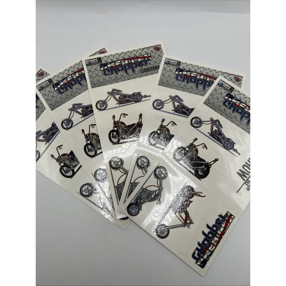 Neo Discovery American Chopper Motorcycle Temporary Tattoos Harley 5 Sheets - Picture 1 of 15